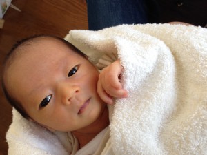 ある日のしーちゃん。さすがにお風呂の写真は載せられません(*^_^*)