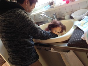 エアー沐浴風景♪