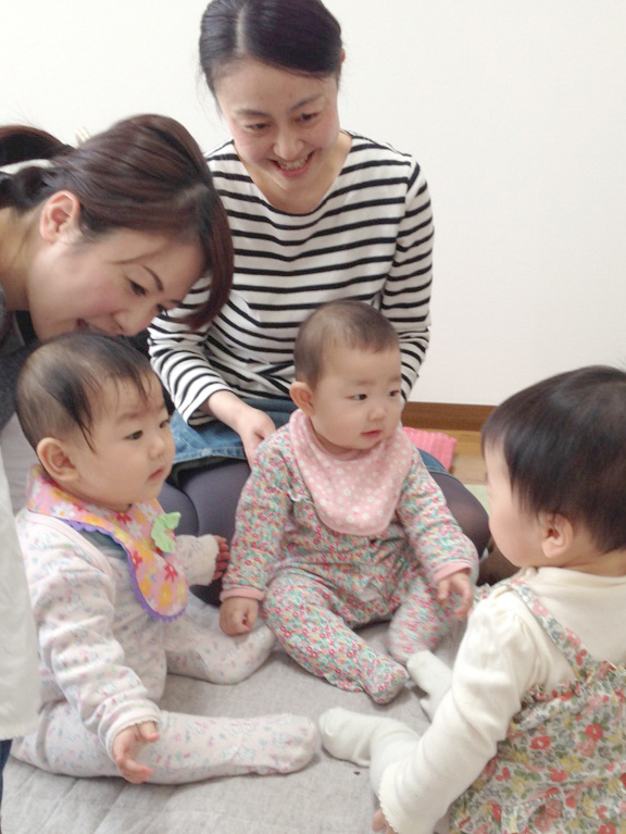 女子チームの3人♪