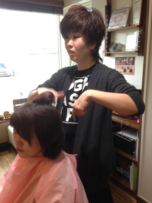 仕上げの方法もちゃんとレクチャーしてもらいました♪