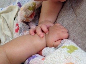 仲良くなって握手です♪