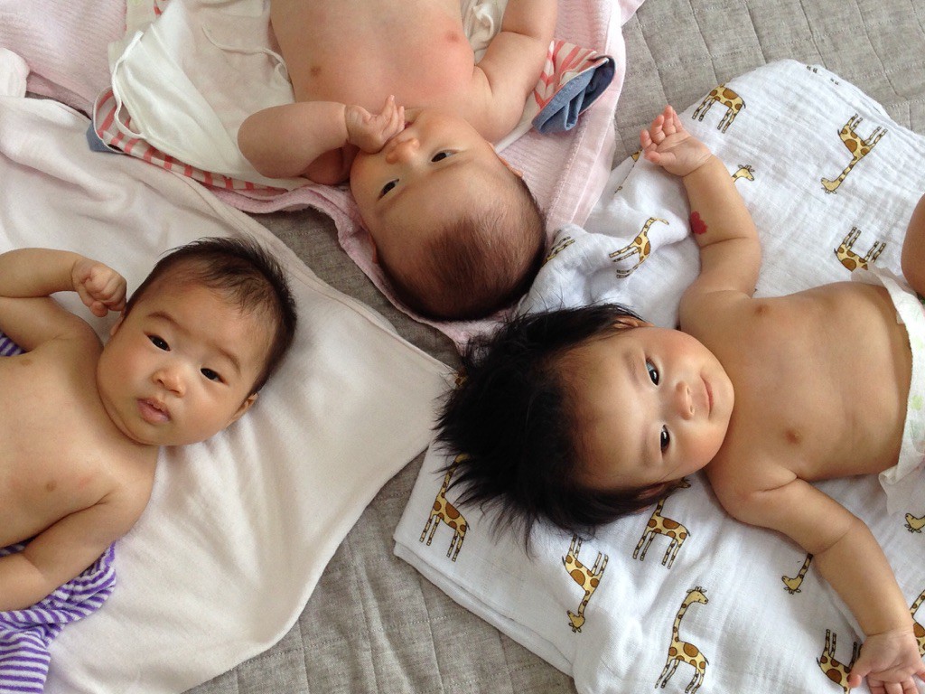 はるちゃん・ゆうちゃん・こゆたん。3人ともママのお腹の中からのお友だちです♪