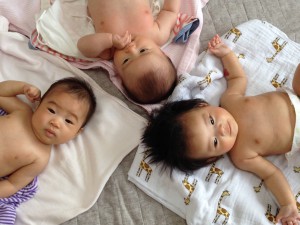 3人ともママのお腹の中からのお友だちです♪