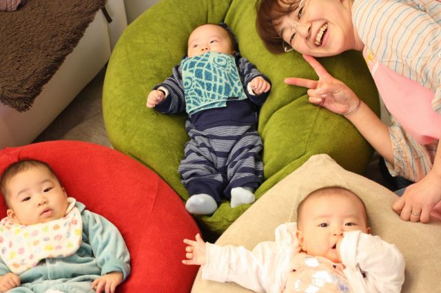 ママタイム中のひとコマ♪最初はおとなしいのですが・・。