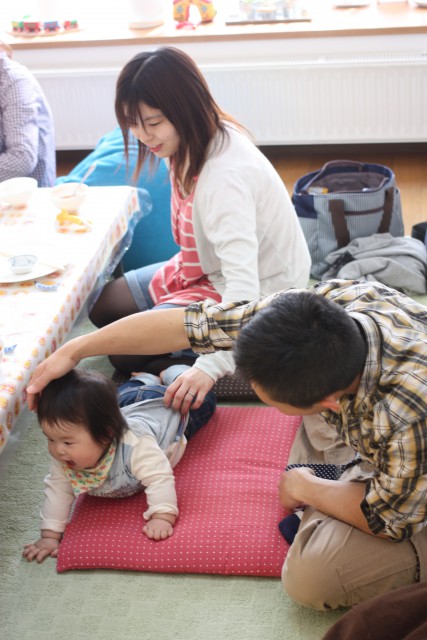 はるくんはパパも一緒に参加♪