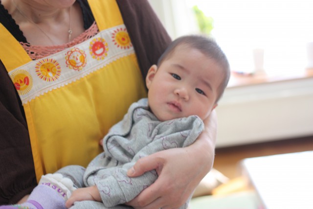 風邪気味のこゆたんは、みんなに移さないそう気を使って最後にご来場♪