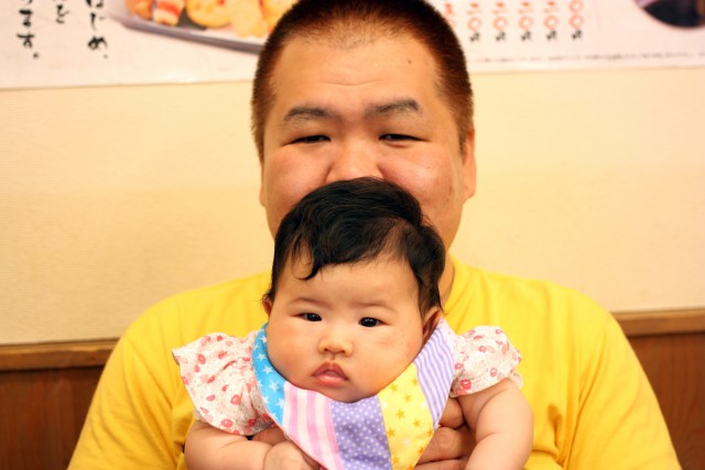 本日のマッサージ教室の生徒さん。パパです♪