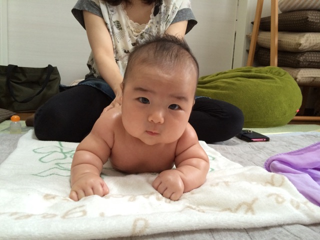 さんさん教室卒業生のゆうくん。腕はまさにちぎりパン♡